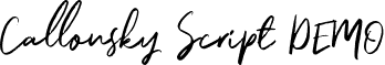 Callonsky Script DEMO font - Callonsky DEMO.otf