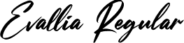 Evallia Regular font - Evallia.otf
