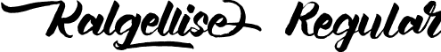 Kalgellise Regular font - kalgellise.regular.otf