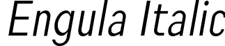 Engula Italic font - EngulaItalic-qZZM2.ttf