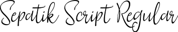 Sepatik Script Regular font - Sepatik DF.ttf