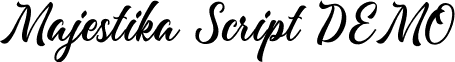 Majestika Script DEMO font - Majestika Script DEMO.ttf