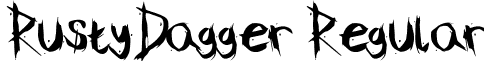 RustyDagger Regular font - RustyDagger.ttf