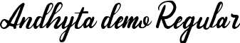Andhyta demo Regular font - Andhyta(demo).ttf