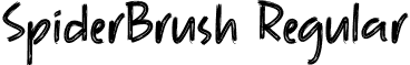 SpiderBrush Regular font - SpiderBrush.ttf