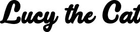 Lucy the Cat font - lucy-the-cat.regular.ttf