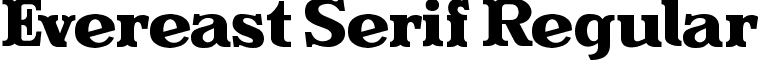 Evereast Serif Regular font - Evereast Serif Demo.otf