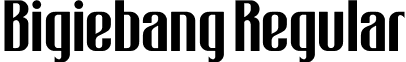 Bigiebang Regular font - Bigiebang Demo.ttf