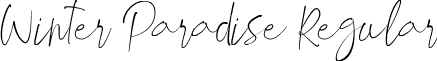 Winter Paradise Regular font - WinterParadise.ttf