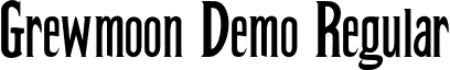 Grewmoon Demo Regular font - GrewmoonDemo-eZZl3.ttf