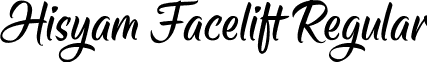 Hisyam Facelift Regular font - Hisyamfacelift-Eaajj.ttf