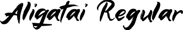 Aligatai Regular font - Aligatai-Yzz1L.ttf