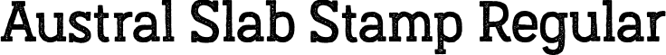 Austral Slab Stamp Regular font - Austral-Slab_Stamp-Regular.otf