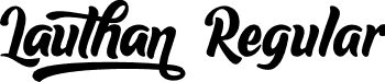 Lauthan Regular font - Lauthan (DEMO).otf