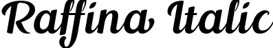 Raffina Italic font - Raffina Italic.ttf