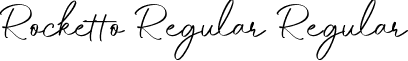 Rocketto Regular Regular font - RockettoRegular.ttf