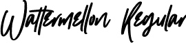 Wattermellon Regular font - Wattermellon.otf