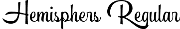 Hemisphers Regular font - Hemisphers.otf