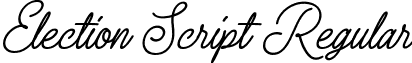 Election Script Regular font - Election Script.ttf