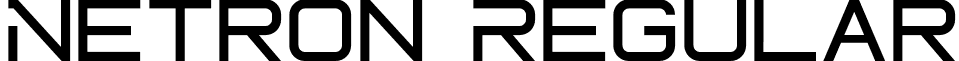 Netron Regular font - Netron.ttf