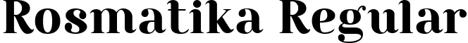 Rosmatika Regular font - Rosmatika (DEMO).ttf
