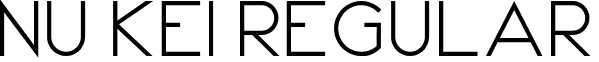 Nu Kei Regular font - Nu Kei.ttf