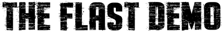 The Flast Demo font - The Flast  Demo.ttf