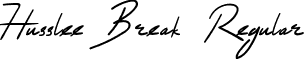 Husslee Break Regular font - Husslee-Break-Demo.ttf