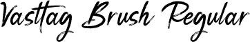 Vasttag Brush Regular font - VasttagBrush.ttf