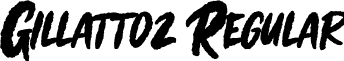 Gillattoz Regular font - Gillattoz.ttf