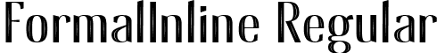 FormalInline Regular font - formal-inline.ttf