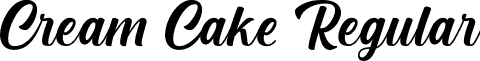 Cream Cake Regular font - CreamCake-JRpR7.otf