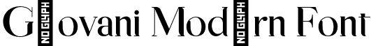 Geovani Modern Font font - GeovaniPersonalUseOnly.otf