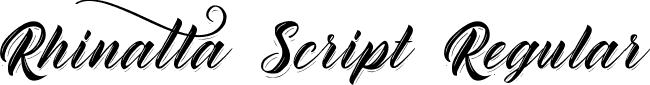 Rhinatta Script Regular font - rhinatta-script.ttf