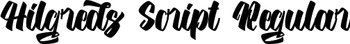 Hilgreds Script Regular font - Hilgreds Script.ttf