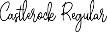 Castlerock Regular font - Castlerock-nRAgM.ttf