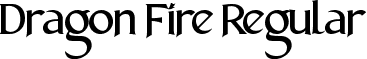 Dragon Fire Regular font - DragonFire-K7VWA.ttf