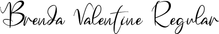 Brenda Valentine Regular font - Brenda-Valentine.ttf
