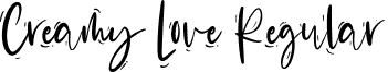 Creamy Love Regular font - Creamy Love.ttf