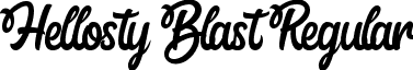 Hellosty Blast Regular font - Hellosty Blast.otf