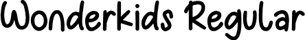Wonderkids Regular font - Wonderkids demo.ttf