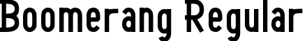 Boomerang Regular font - Boomerang Free.otf