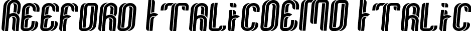Reeford ItalicDEMO Italic font - Reeford-Italic_DEMO.otf