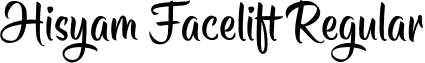 Hisyam Facelift Regular font - Hisyam Facelift.otf