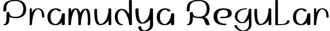 Pramudya Regular font - Pramudya.otf