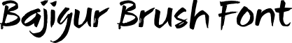 Bajigur Brush Font font - Bajigur_Regular-1.otf
