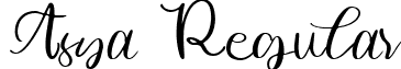 Asya Regular font - Asya-2OvEl.ttf