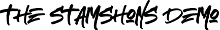 The Stamshons Demo font - the-stamshons-demo.otf