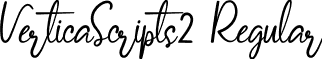 VerticaScripts2 Regular font - VerticaScripts2.ttf