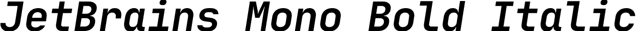 JetBrains Mono Bold Italic font - jetbrains-mono.bold-italic.ttf